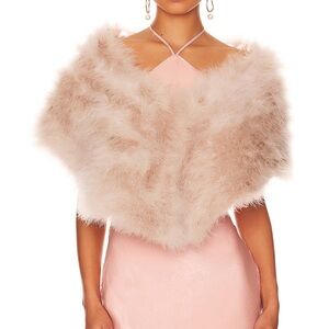Lottie “Fur” Stole in Blush